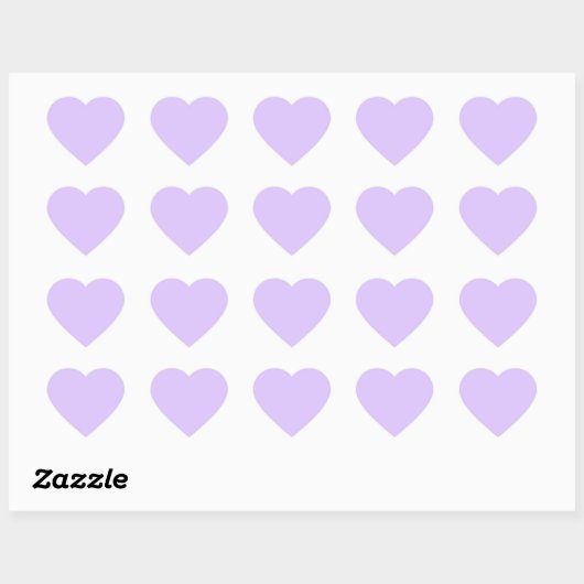 Solid Lavender Hart Sticker (Vel)