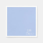 Solid Light Blue Lily of the Valley Custom Servet (Voorkant)