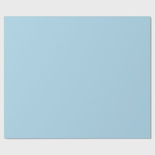 Solid Light Blue Pastel Pasen – 30" x 6' Roll Cadeaupapier (Vlak)