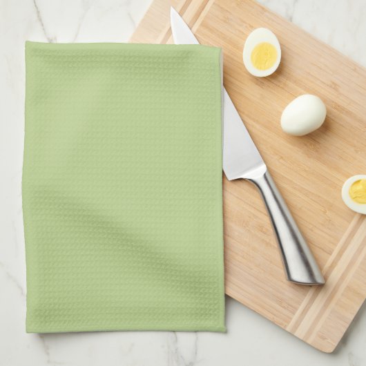 Solid Light Green Theedoek (Quarter Fold)