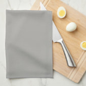 Solid Light Grey Kitchen Towel Theedoek (Quarter Fold)