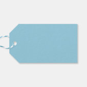 Solid Light Ice Blue Cadeaulabel (Achterkant Horizontaal)