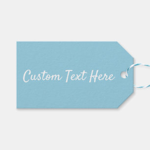 Solid Light Ice Blue Cadeaulabel