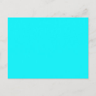 Solid Light Neon Aqua Briefkaart