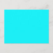 Solid Light Neon Aqua Briefkaart (Voorkant)
