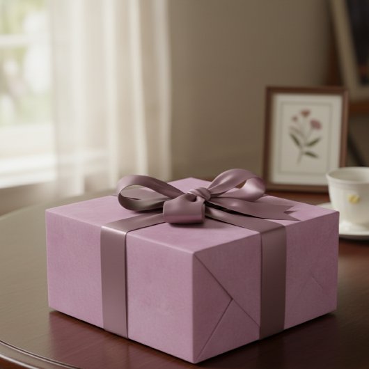 Solid Light Pink / Dusty Pink Gift Wrap Paper Cadeaupapier
