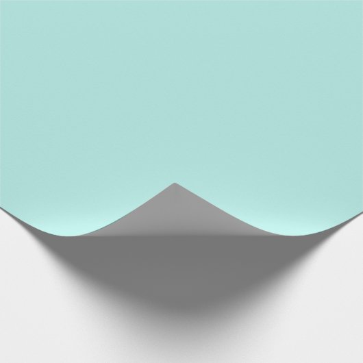 Solid light turquoise cadeaupapier (Hoek)