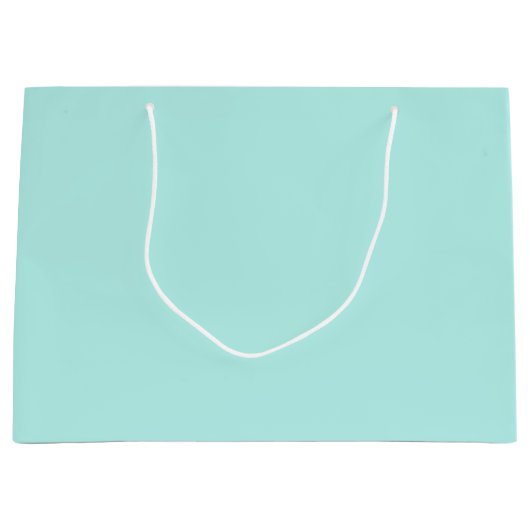 Solid light turquoise groot cadeauzakje (Voorkant)