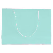 Solid light turquoise groot cadeauzakje (Achterkant)
