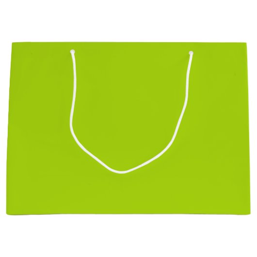 Solid Lime Green Color Groot Cadeauzakje (Voorkant)