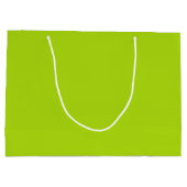 Solid Lime Green Color Groot Cadeauzakje (Achterkant)