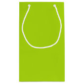 Solid Lime Green Color Klein Cadeauzakje (Achterkant)