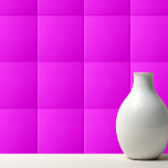 Solid magenta fuchsia tegeltje<br><div class="desc">Solid color magenta fuchsia design.</div>