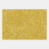 Solid Mardi Gras Faux Glitter Paars Green Gold Inpakpapier Vel (Voorkant 3)