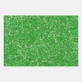 Solid Mardi Gras Faux Glitter Paars Green Gold Inpakpapier Vel (Voorkant 2)