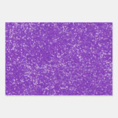 Solid Mardi Gras Faux Glitter Paars Green Gold Inpakpapier Vel (Voorkant)