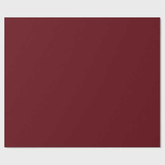 Solid Maroon, gekleurd Cadeaupapier (Vlak)