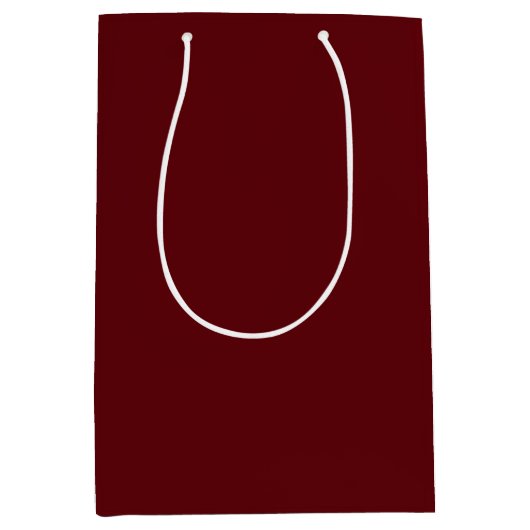 Solid Maroon, gekleurd Medium Cadeauzakje (Voorkant)