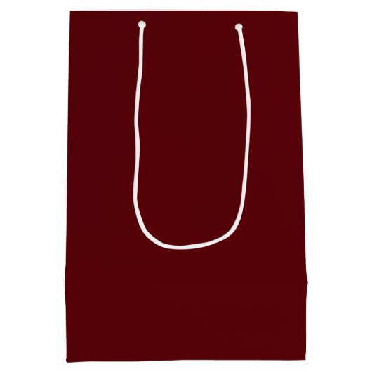Solid Maroon, gekleurd Medium Cadeauzakje (Achterkant)