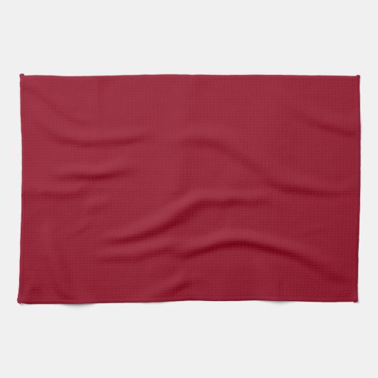 Solid Maroon Red Kitchen Towel Theedoek (Horizontaal)