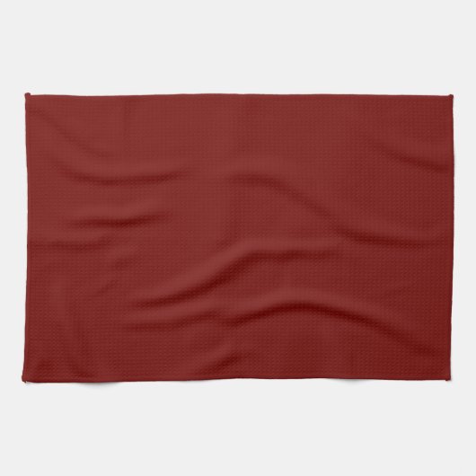 Solid Maroon Red Kitchen Towel Theedoek (Horizontaal)
