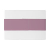 Solid Mauve Paarse kleur bruiloft Uitnodigingen Wikkel (Achterkant Voorbeeld)