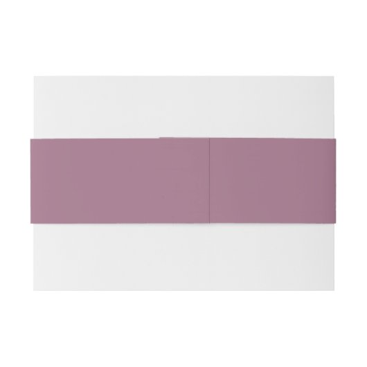 Solid Mauve Paarse kleur bruiloft Uitnodigingen Wikkel (Achterkant Voorbeeld)