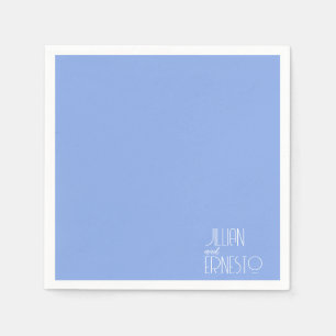 Solid Medium Blauwe Lelie van de Vallei Custom Servet