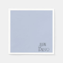 Solid Medium Blauwe Lelie van de Vallei Custom Servet