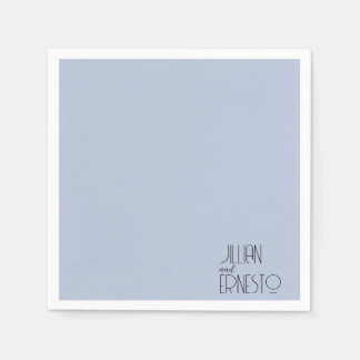 Solid Medium Blauwe Lelie van de Vallei Custom Servet