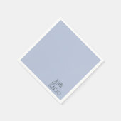 Solid Medium Blauwe Lelie van de Vallei Custom Servet (Hoek)