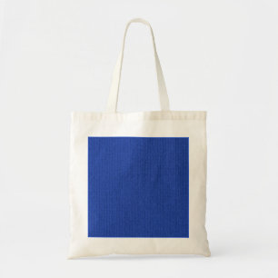 Solid Medium Blue Knit Stockinette Stittern Tote Bag