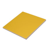 Solid medium cadmium yellow amber tegeltje (Zijkant)