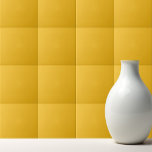 Solid medium cadmium yellow amber tegeltje<br><div class="desc">Solid medium cadmium yellow amber design.</div>