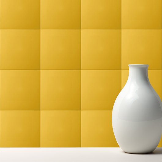 Solid medium cadmium yellow amber tegeltje