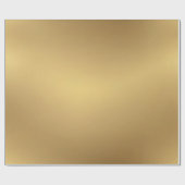Solid Metallic Gold Color Effect Gift Wrap Paper Cadeaupapier (Vlak)