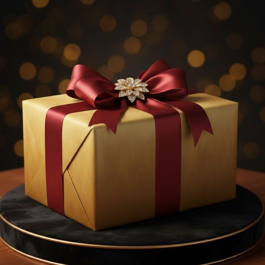 Solid Metallic Gold Color Effect Gift Wrap Paper Cadeaupapier