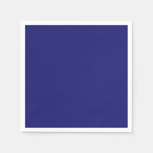 Solid Midnight Blue Color Minimalist Plain Servet (Voorkant)