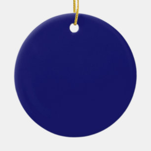 Solid Midnight Blue Elegant Modern Minimalist Keramisch Ornament