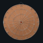 Solid milchocolate brown dartbord<br><div class="desc">Solid color milk chocolate brown design.</div>