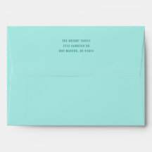 Solid Mint Green Envelope