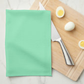 Solid Mint Green Kitchen Towel Theedoek (Quarter Fold)