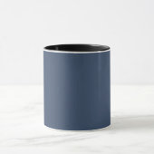 Solid Navy Blauw Kleur Elegant Mok (Midden)