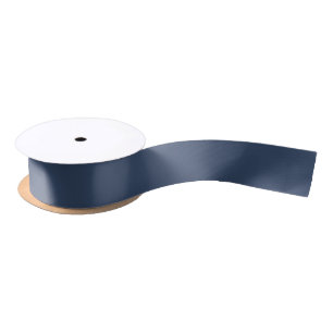 Solid Navy Blauw Kleur Elegant Satijnen Lint