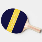 Solid Navy Blue, ananaslint monogram Tafeltennisbatje (Zijkant)