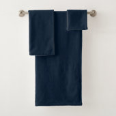 Solid Navy Blue Bad Handdoek (Insitu)
