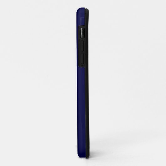 Solid Navy Blue Case-Mate iPhone Case (Achterkant/links)