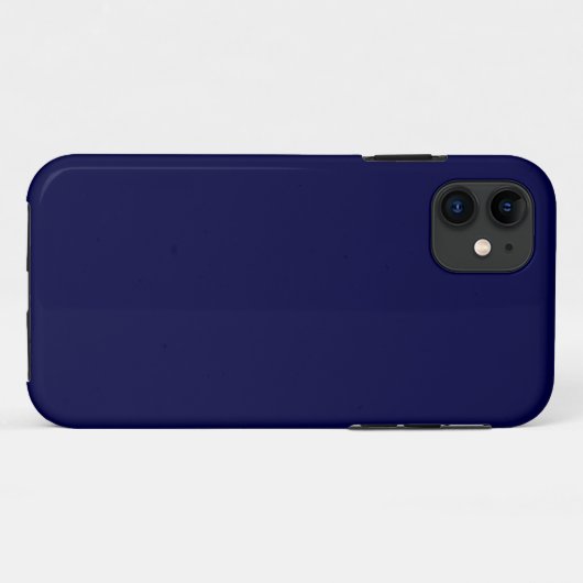 Solid Navy Blue Case-Mate iPhone Case (Achterkant (horizontaal))