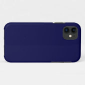 Solid Navy Blue Case-Mate iPhone Case (Achterkant (horizontaal))