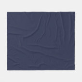 Solid Navy Blue Color Fleece - 3 maten beschikbaar Deken (Voorkant (Horizontaal))